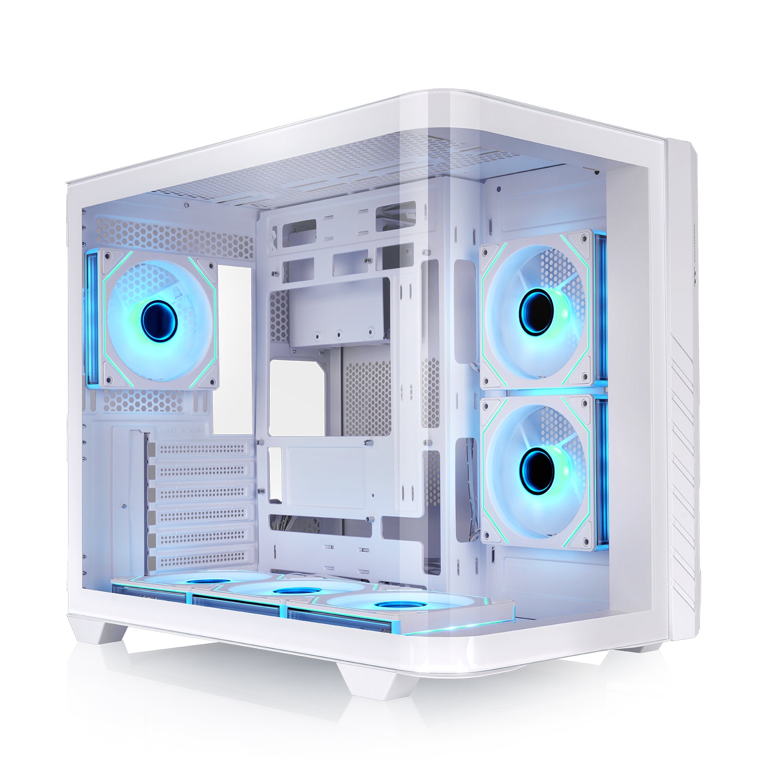 そら専用Pure White RGB 銀軸 Vision 330 CR ARGB Snow Mid Tower Chassis – Thermaltake USA