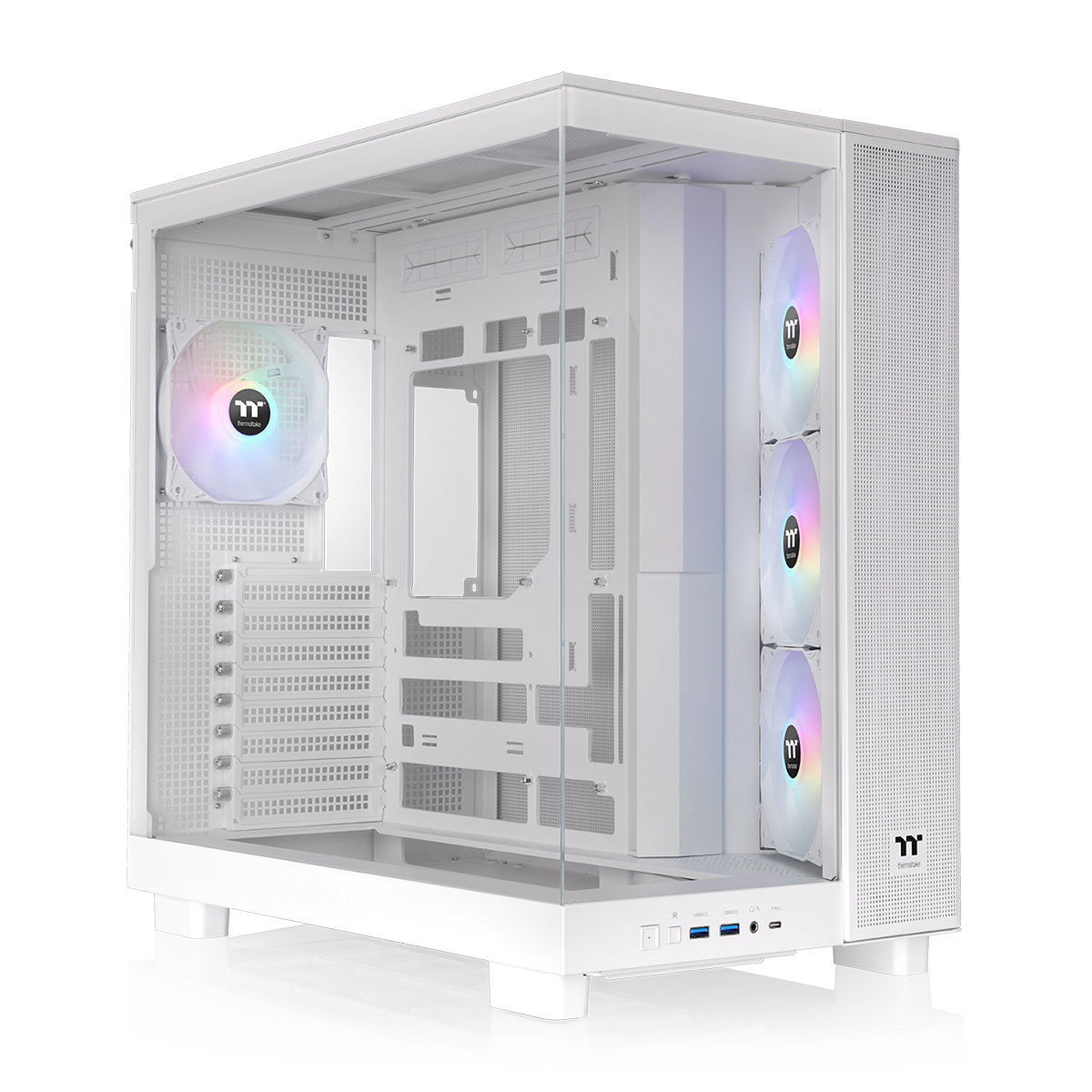 View 380 XL TG ARGB Snow Mid Tower Chassis – Thermaltake USA View 380 XL TG ARGB Snow Mid Tower Chassis – Thermaltake USA