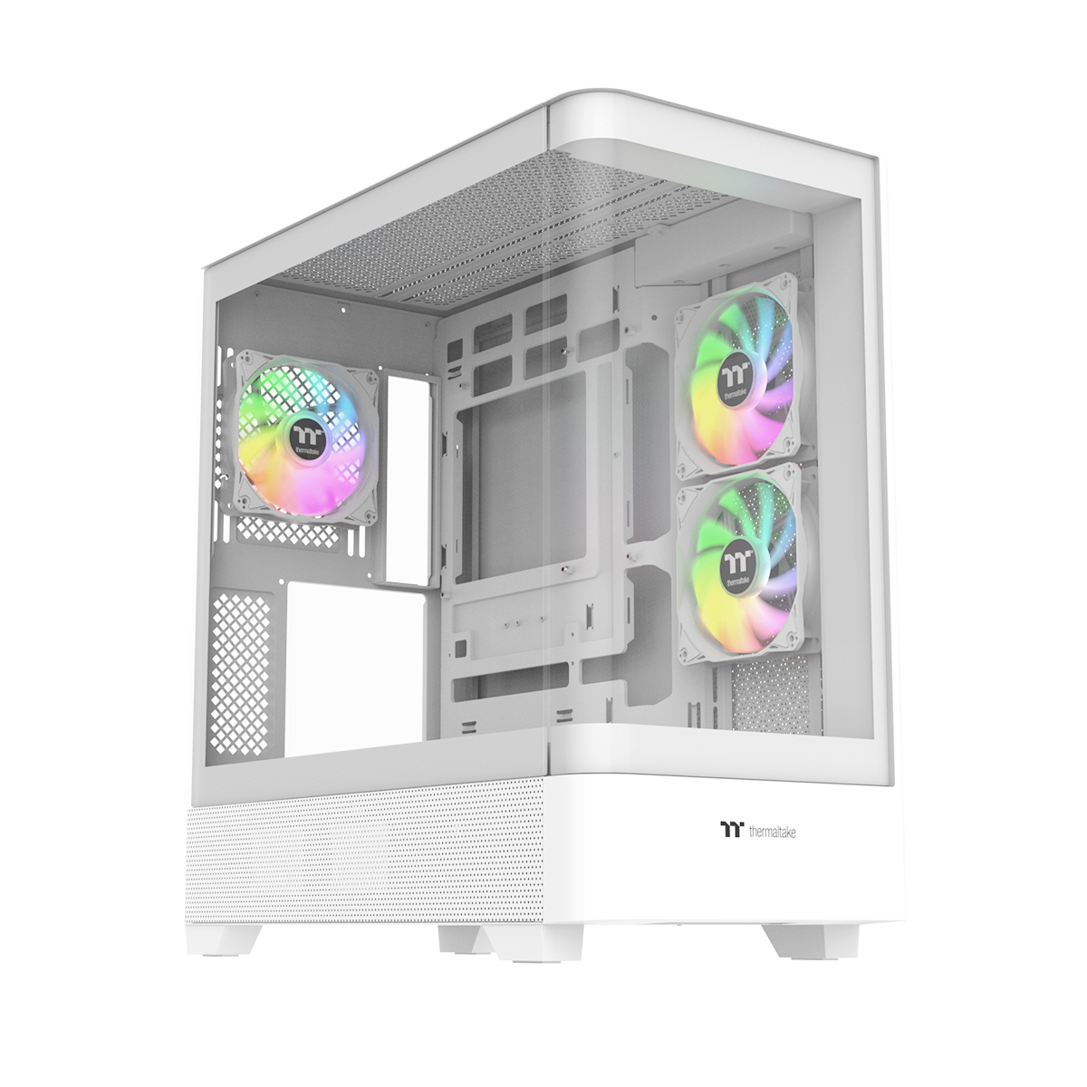 View 290 TG ARGB Snow Mid Tower Chassis – Thermaltake USA