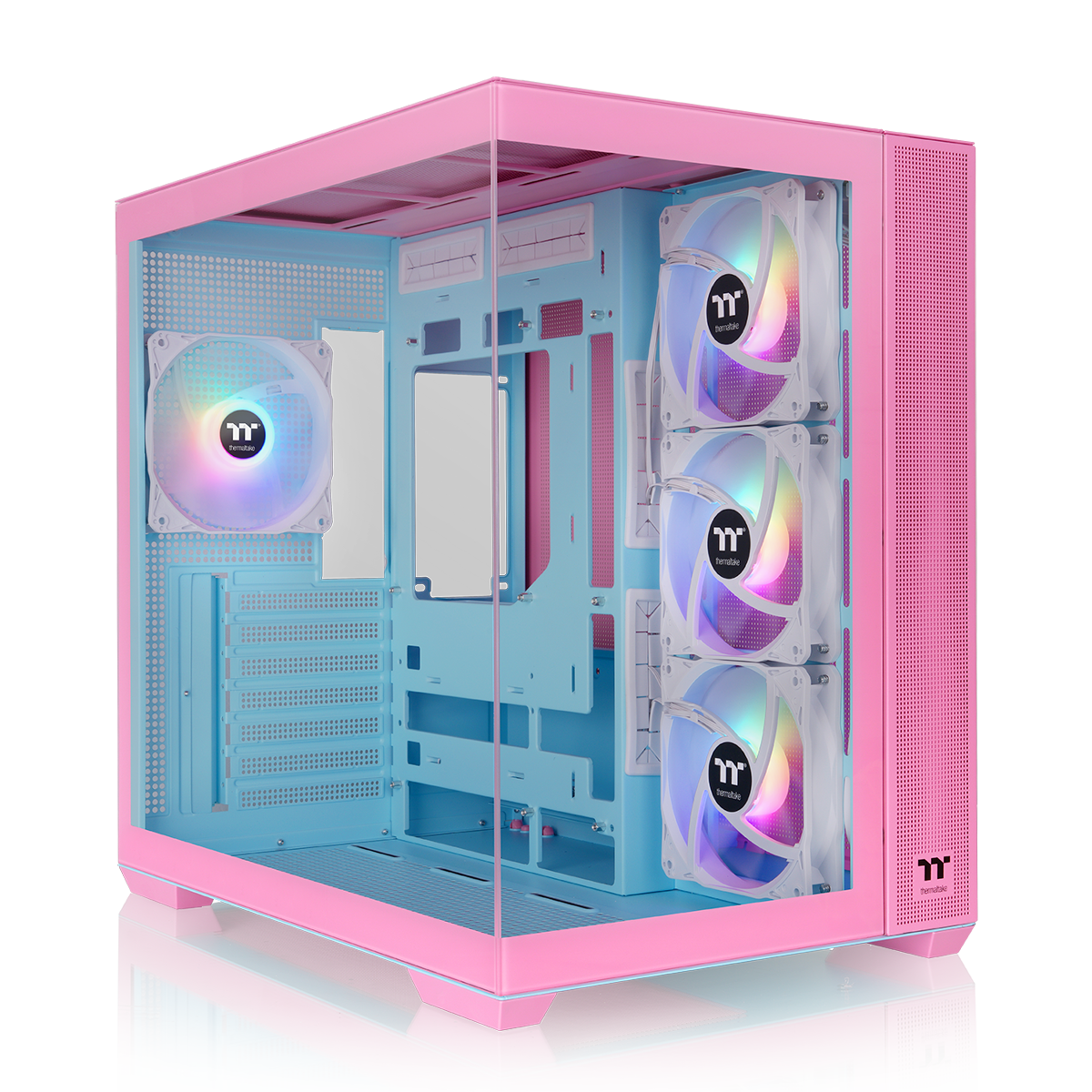 View 380 TG ARGB Bubble Pink Mid Tower Chassis – Thermaltake USA