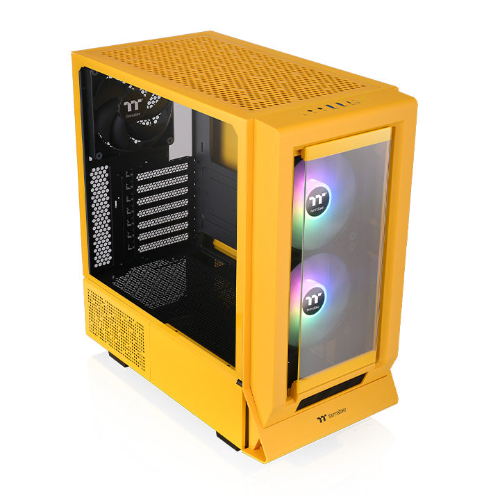 PCケース(自作PC用) Thermaltake 350MX Bumblebee & LCD Screen Ceres 350 MX Bumblebee Mid Tower Chassis – Thermaltake USA