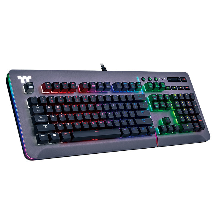 Level 20 RGB Titanium Gaming Keyboard Cherry MX Blue – Thermaltake USA