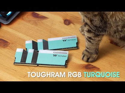 TOUGHRAM RGB Memory DDR4 3600MHz 16GB (8GB x2)-Turquoise