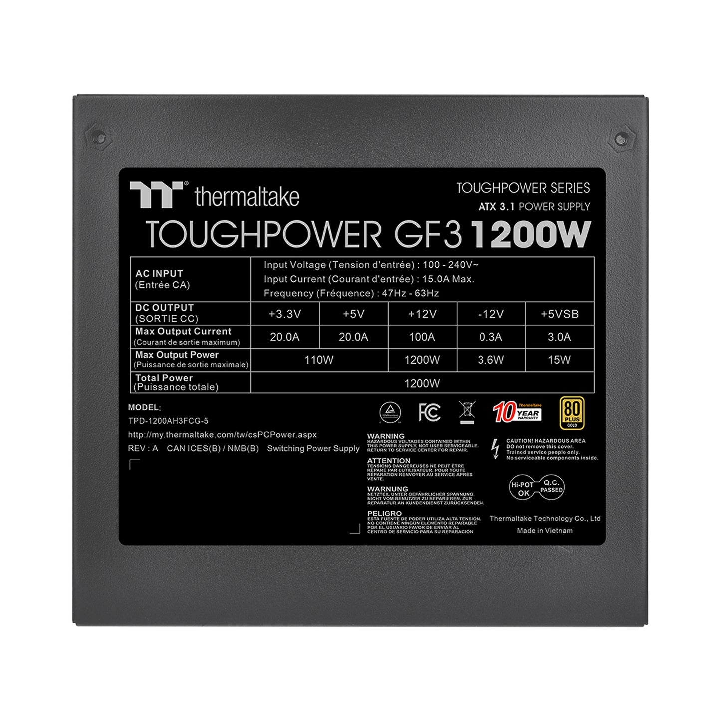 Toughpower GF3 1200W Gold (2026 Version)
