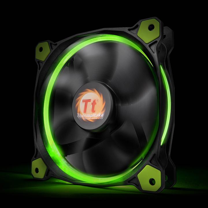Riing 12 LED Green (3 fans pack)