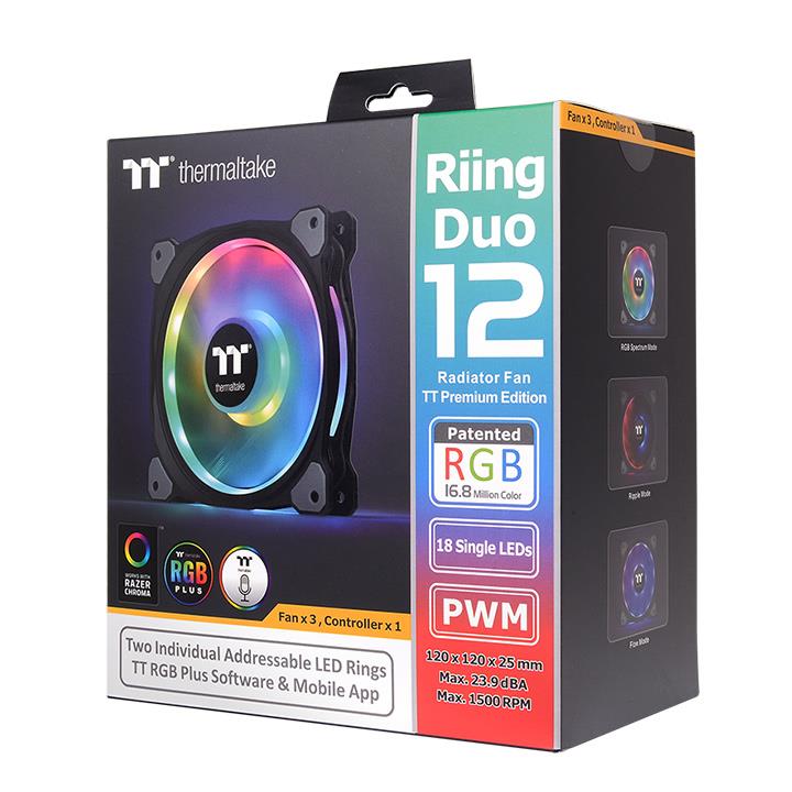 Riing Duo 12 RGB Radiator Fan TT Premium Edition (3-Fan Pack