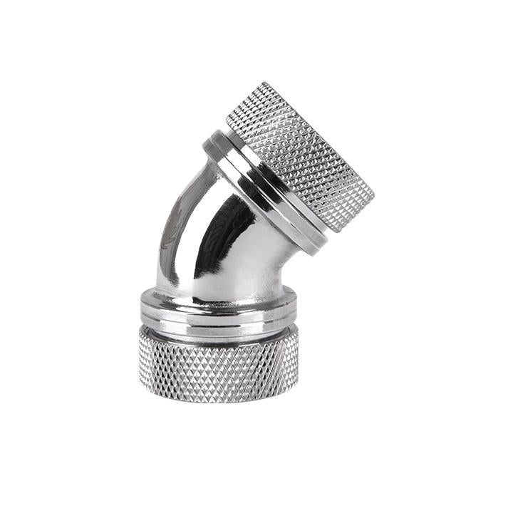 Pacific PETG Tube 45-Degree Dual Compression 16mm OD - Chrome