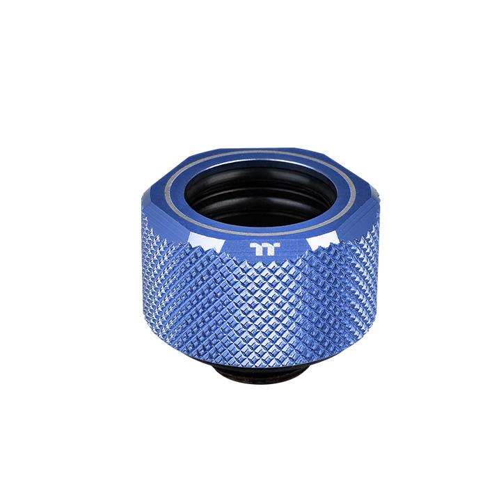 Pacific C-PRO G1/4 PETG Tube 16mm OD Compression – Blue (6-Pack Fittings)