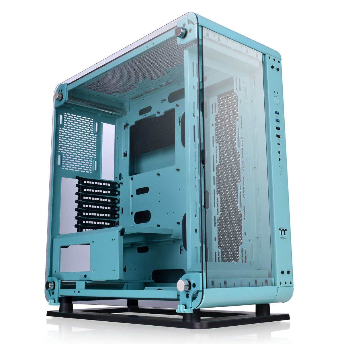 Core P6 Tempered Glass Turquoise Mid Tower Chassis – Thermaltake USA