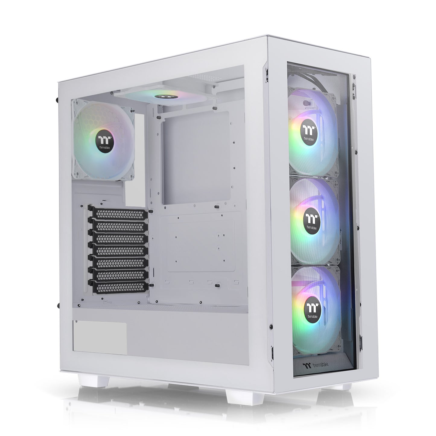 V350 TG Snow ARGB Mid tower Chassis