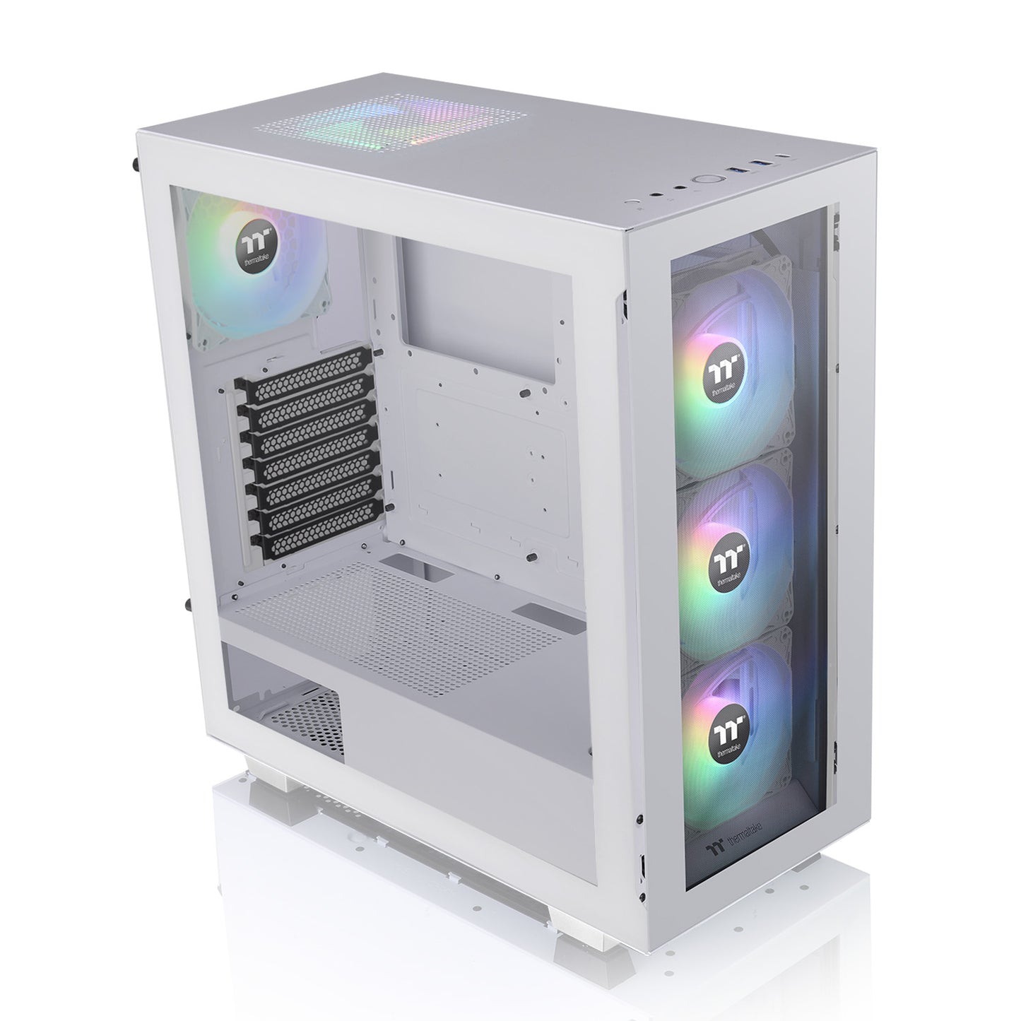 V350 TG Snow ARGB Mid tower Chassis