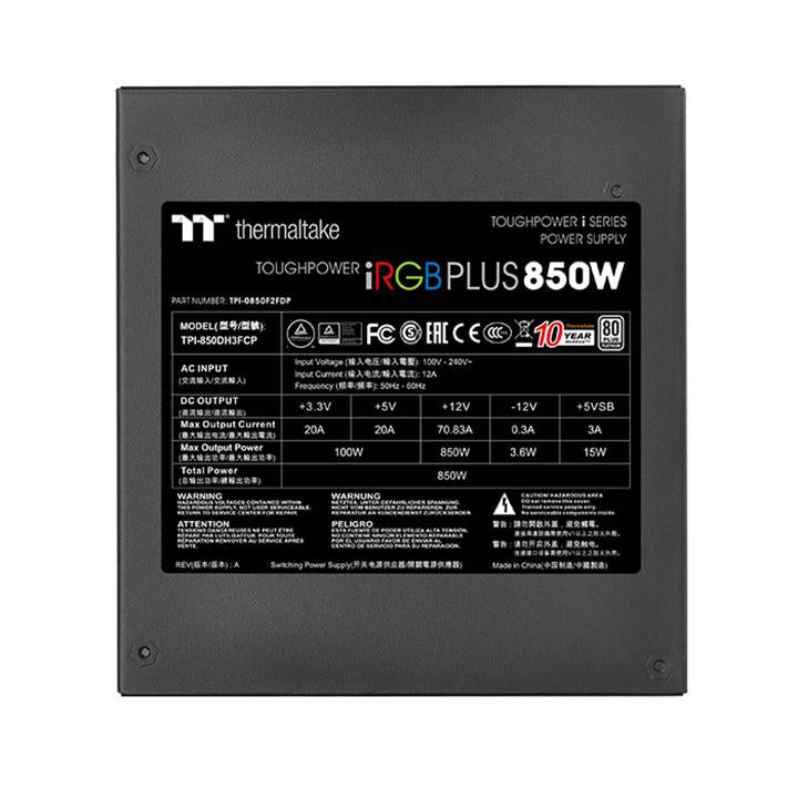 Toughpower iRGB PLUS 850W Platinum - TT Premium Edition