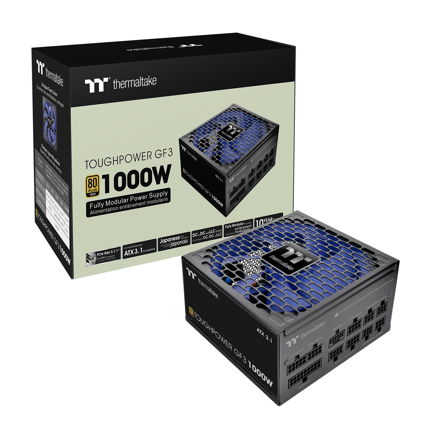 電源ユニット thermaltake TOUGHPOWER GF3 1000W Toughpower GF3 1000W Gold - TT Premium Edition