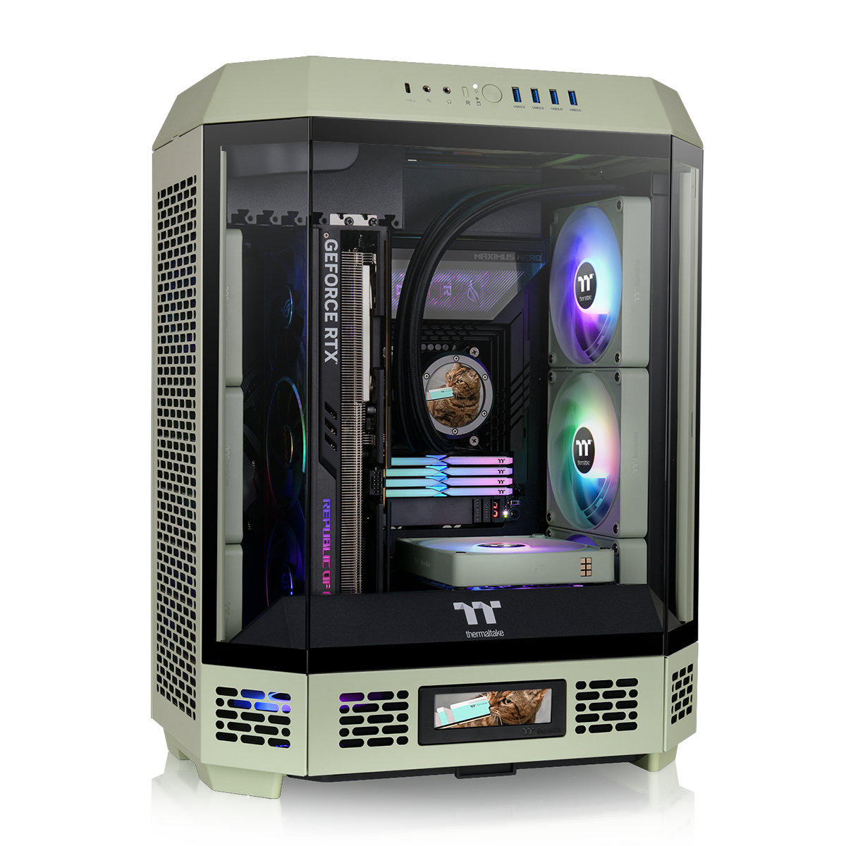 The Tower 600 Matcha Green Mid Tower Chassis – Thermaltake USA