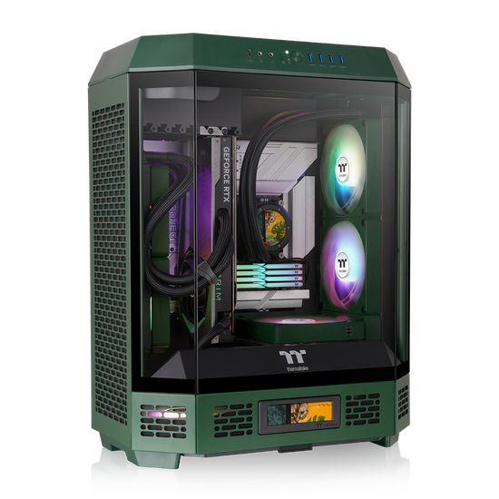 The Tower 600 Racing Green Mid Tower Chassis – Thermaltake USA