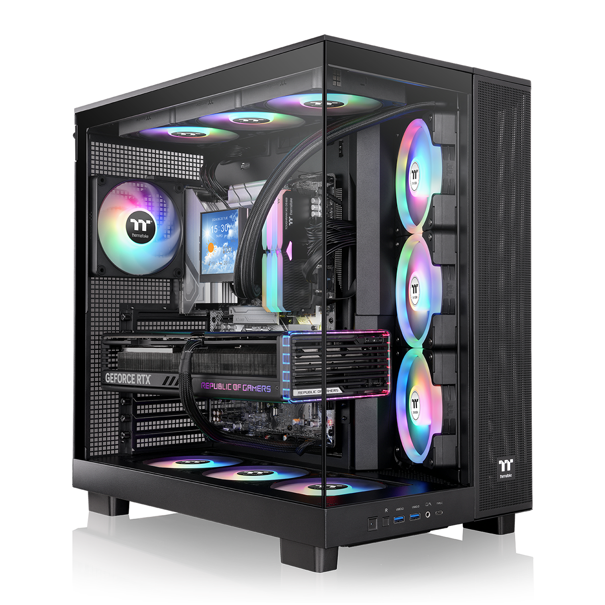 View 380 XL TG ARGB Mid Tower Chassis – Thermaltake USA View 380 XL TG ARGB Mid Tower Chassis – Thermaltake USA