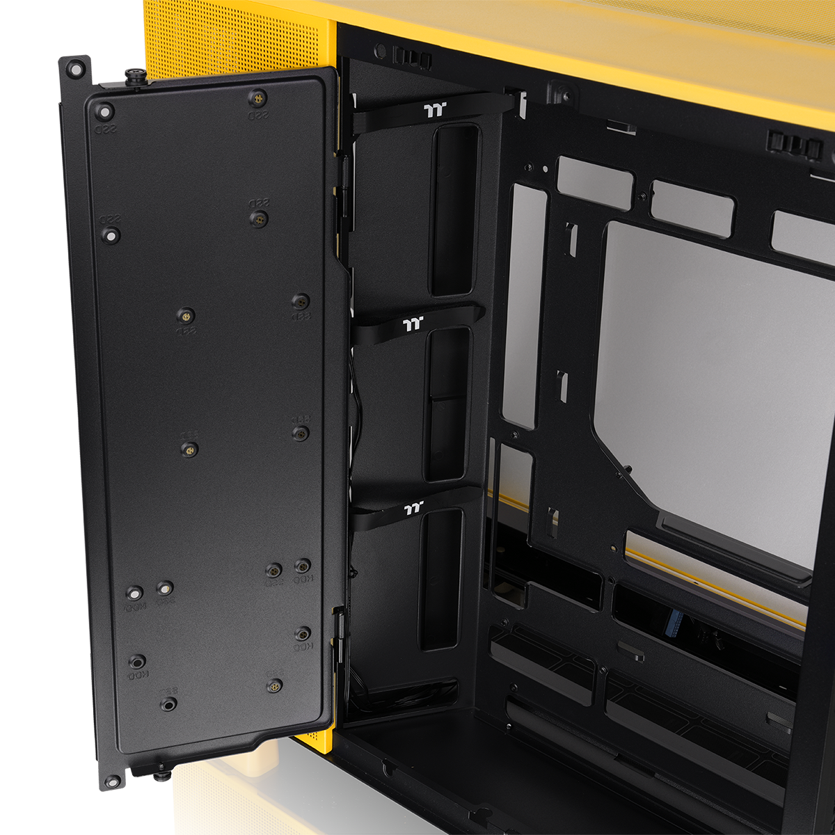View 380 XL TG ARGB Bumblebee Mid Tower Chassis – Thermaltake USA View 380 XL TG ARGB Bumblebee Mid Tower Chassis – Thermaltake USA