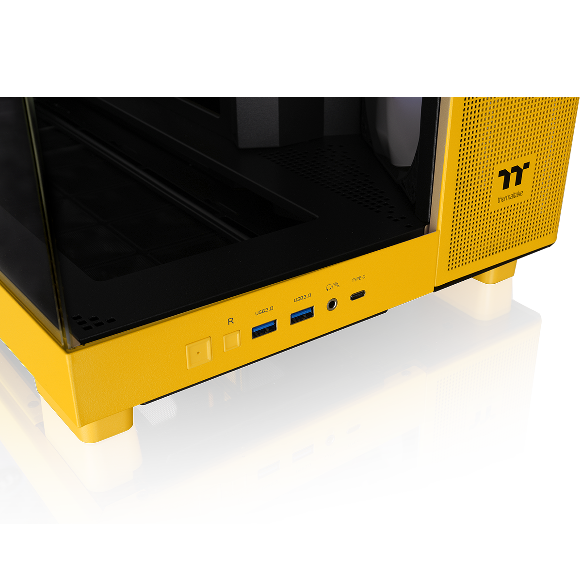 View 380 XL TG ARGB Bumblebee Mid Tower Chassis – Thermaltake USA View 380 XL TG ARGB Bumblebee Mid Tower Chassis – Thermaltake USA