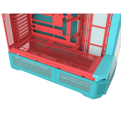 View 600 TG Mint Strawberry Full Tower Chassis