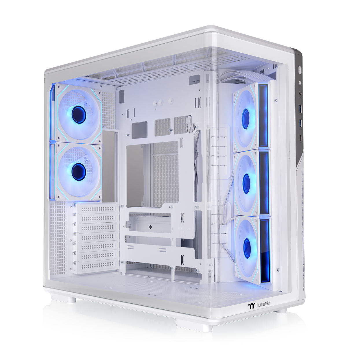 View 590 TG ARGB Snow Mid Tower Chassis