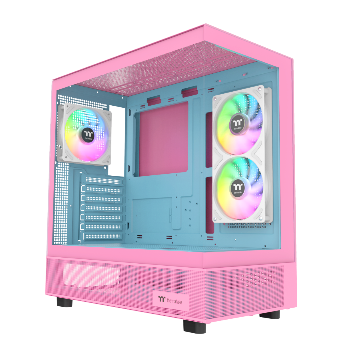 View 270 Plus SR TG ARGB Bubble Pink Mid Tower Chassis