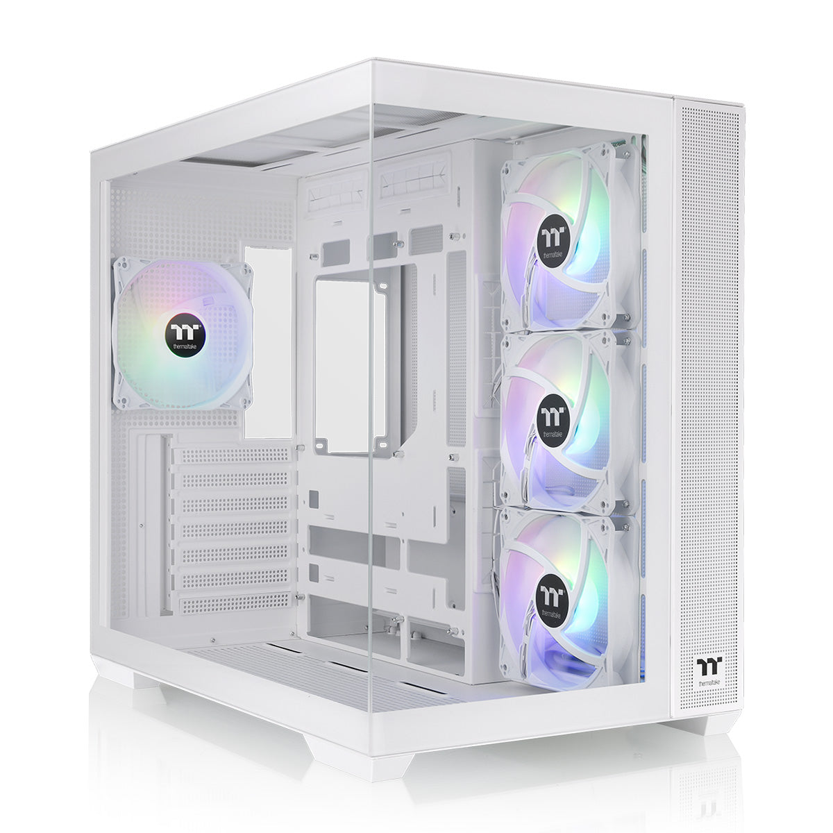 Tt Computer Case View 380 TG ARGB Snow Mid Tower Chassis – Thermaltake USA