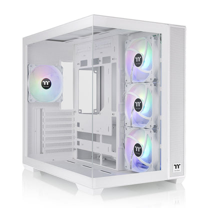 View 380 TG ARGB Snow Mid Tower Chassis