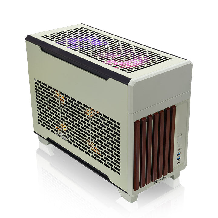 Thermaltake TR100 Matcha Green mini tower behuizing Lichtgroen | 2x USB-A | 1x USB-C Thermaltake TR100 Matcha Green mini tower behuizing Lichtgroen | 2x USB-A | 1x USB-C