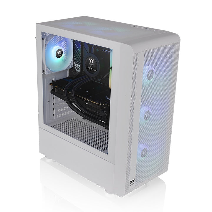 S200 TG ARGB Snow Mid Tower Chassis – Thermaltake USA