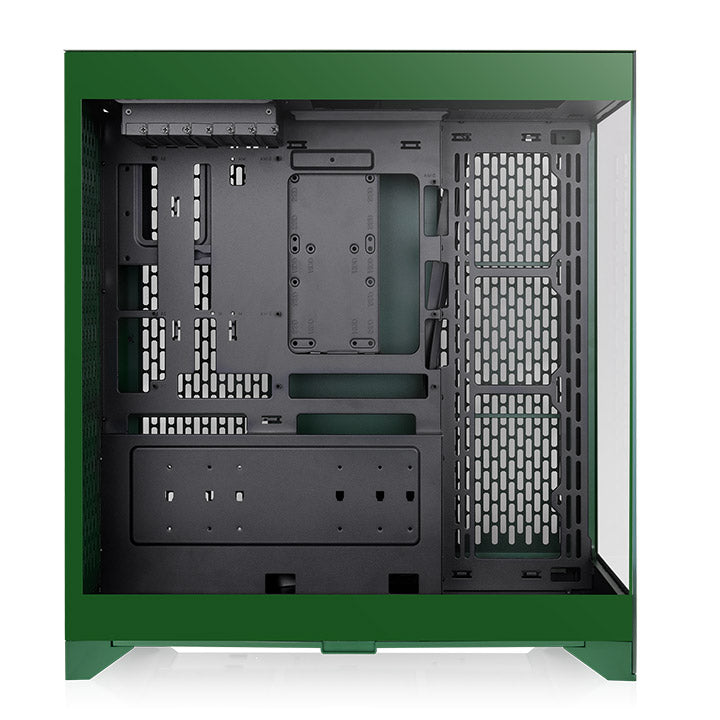 E660 Rear View CTE E660 MX Racing Green Mid Tower Chassis – Thermaltake USA
