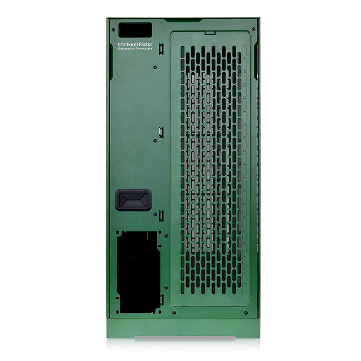 E660 Rear View CTE E660 MX Racing Green Mid Tower Chassis – Thermaltake USA