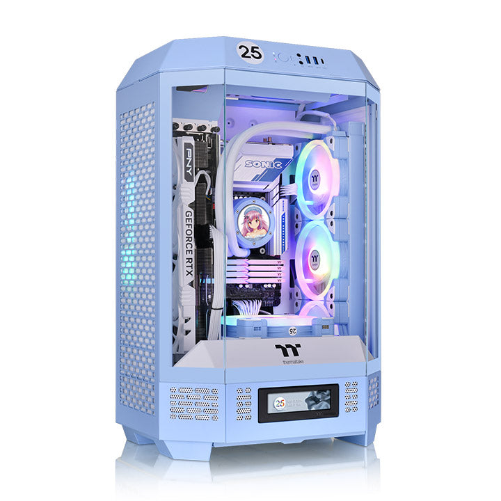 The Tower 300 Hydrangea Blue Micro Tower Chassis – Thermaltake USA