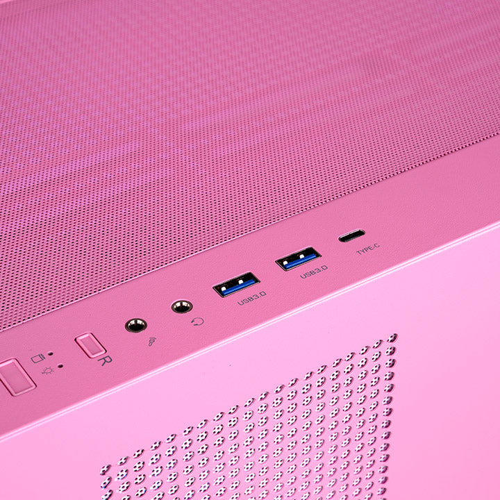 View 270 Plus SR TG ARGB Bubble Pink Mid Tower Chassis