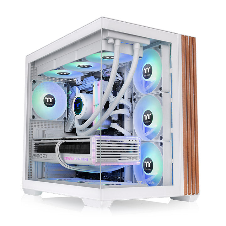 View 380 WS ARGB Snow Mid Tower Chassis – Thermaltake USA