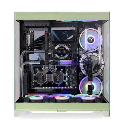 CTE E550 TG Matcha Green Mid Tower Chassis