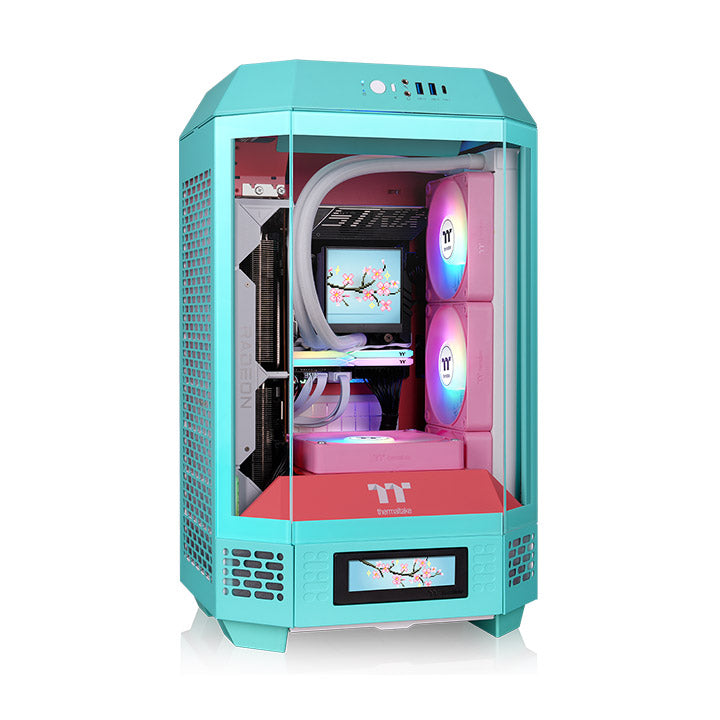 The Tower 250 Mint Strawberry Mini Tower Chassis – Thermaltake USA