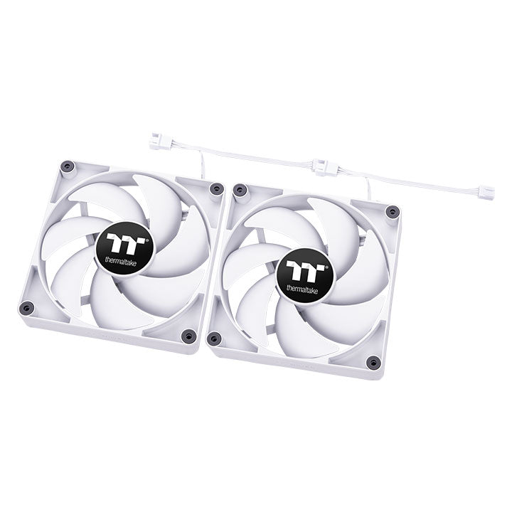 CT120 PC Cooling Fan White (2-Fan Pack)
