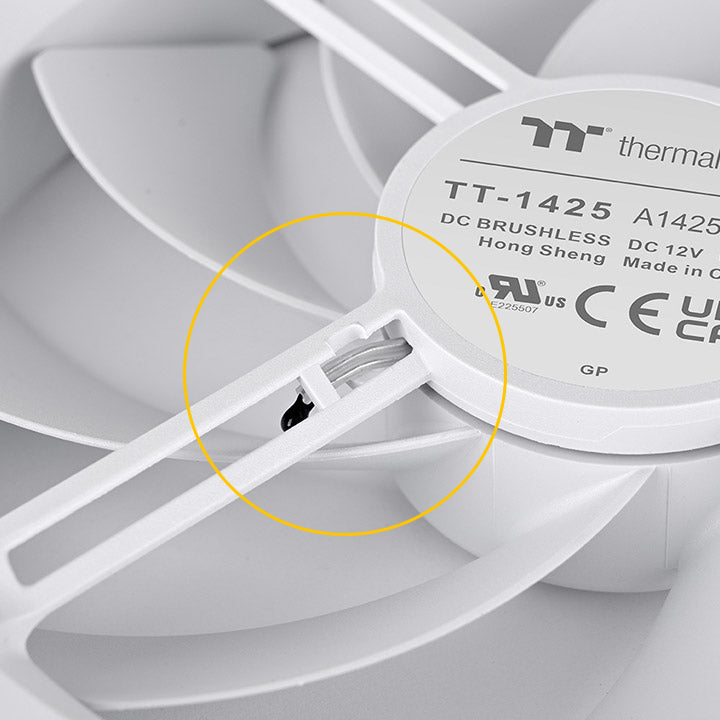 TS140 EX RGB PC Cooling Fan - White (3-Fan Pack)