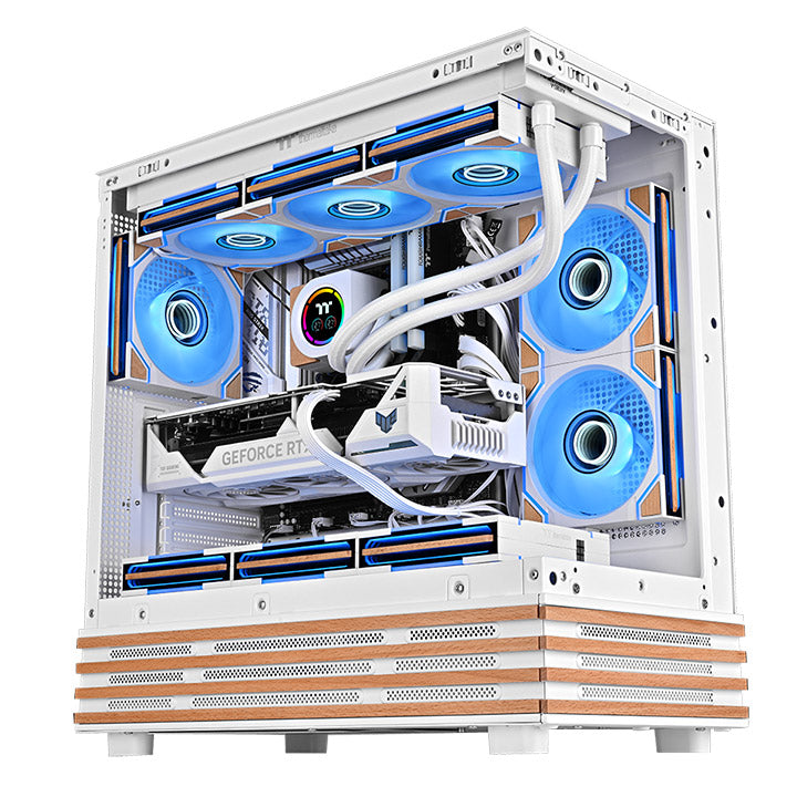 SWAFAN 120 EX INFINITY ARGB Sync PC Cooling Fan Wood Edition - Snow (3-Fan Pack)