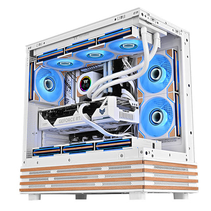 SWAFAN 120 EX INFINITY ARGB Sync PC Cooling Fan Wood Edition - Snow (3-Fan Pack)