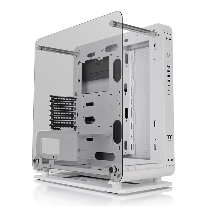 Core P6 Tempered Glass Snow Mid Tower Chassis – Thermaltake USA
