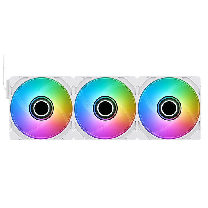 CT120 EX INFINITY ARGB Sync PC Cooling Fan - Snow (3-Fan Pack)