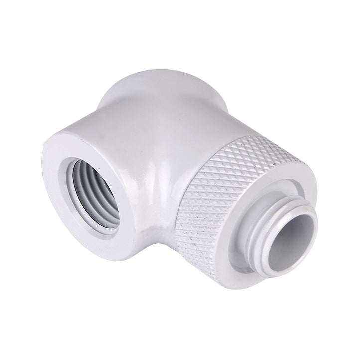 Pacific G1/4 90 Degree Adapter – White (2-Pack Fittings)