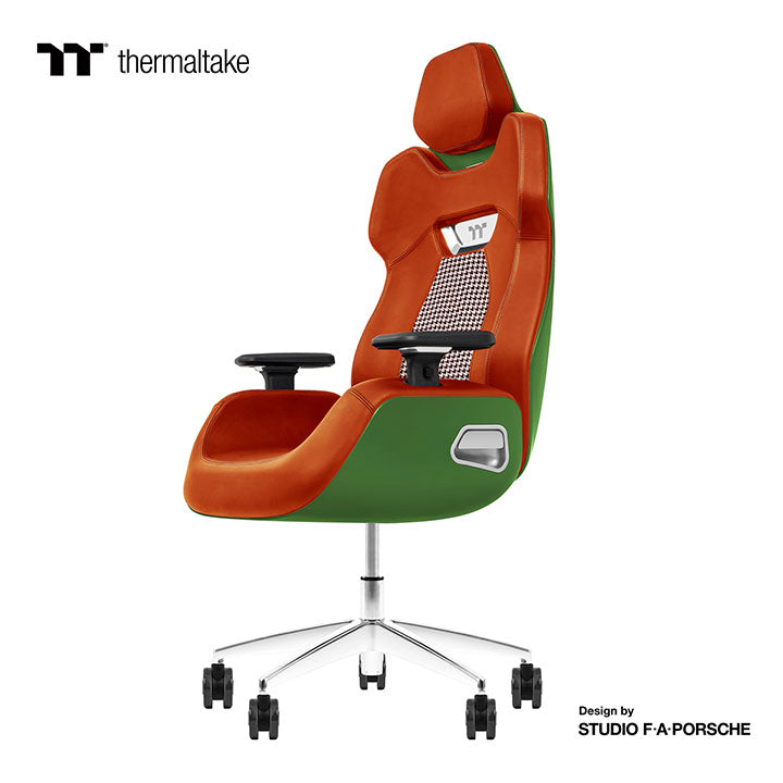 ARGENT E700 Real Leather Gaming Chair (Racing Green Houndstooth Fabric) Design by Studio F. A. Porsche