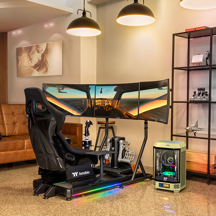 Computer Game Cockpit GF500 Flight Simulator Cockpit – Thermaltake USA