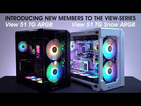 View 51 Tempered Glass ARGB Snow Edition – Thermaltake USA