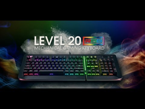 Level 20 RGB Titanium Gaming Keyboard Cherry MX Speed Silver Level 20 RGB Titanium Gaming Keyboard Cherry MX Speed Silver