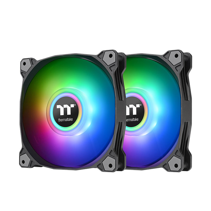 Kit Fan Com 2 Unidades Thermaltake Pure Duo 12, ARGB, 120mm, Controladora
