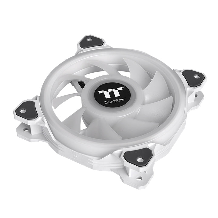 Riing Quad 12 RGB Radiator Fan TT Premium Edition 3 Fan Pack - White (Controller included)