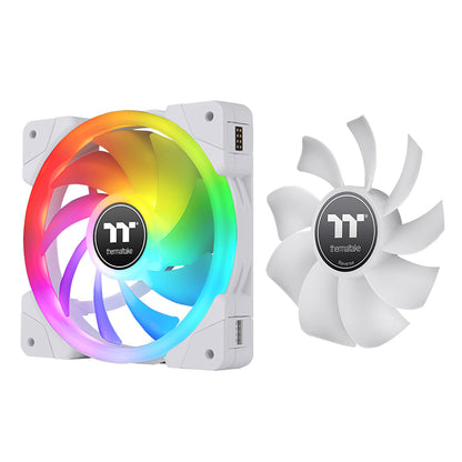 SWAFAN EX12 RGB PC Cooling Fan White TT Premium Edition (3-Fan Pack)